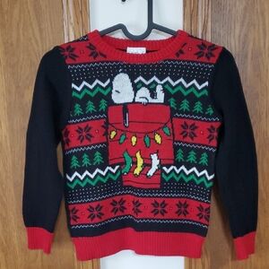 Festive Red and Black Holiday Sweater